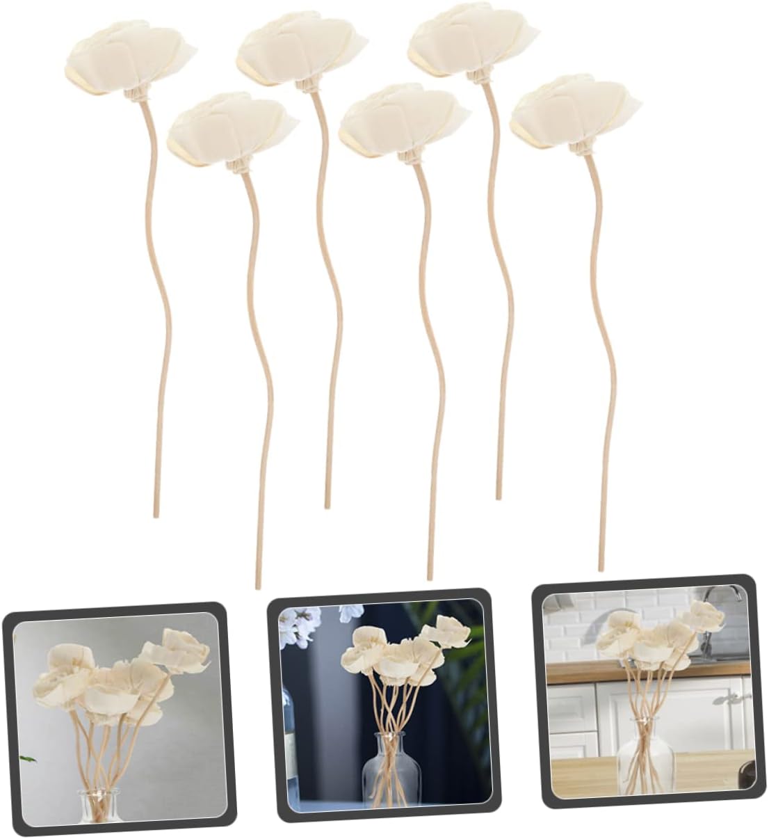 VALICLUD 6pcs Aromatherapy Diffuser Sticks for Essential Oils