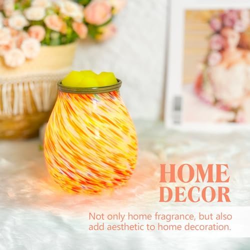 Electric Wax Melt Warmer with Colorful Glass Design