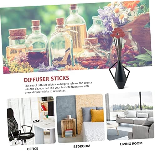 Zerodeko 12Pcs Heart Shaped Aromatherapy Diffuser Sticks