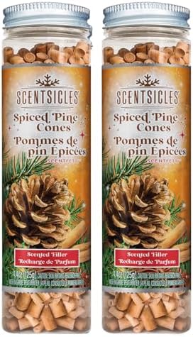 Scentsicles Scentfetti Spiced Pine Cones 125g Bottle 2 Pack