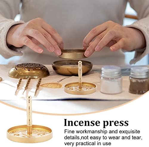 WEBEEDY 3 Styles Incense Press - Brass Tool for DIY Fragrance Yoga Meditation