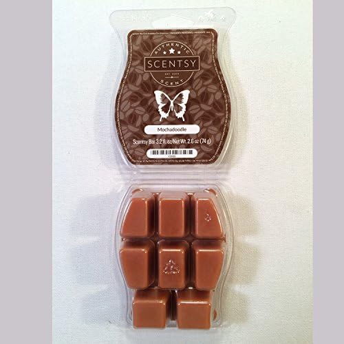 Scentsy Mochadoodle Wickless Candle Tart Warmer 32 Oz Bar 3-Pack
