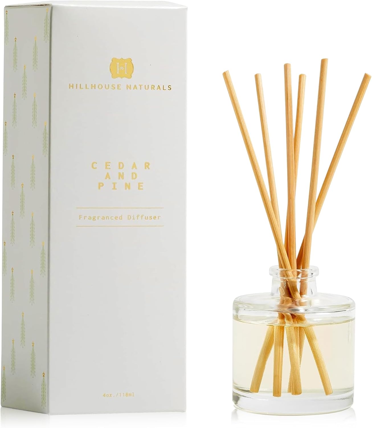 Hillhouse Naturals Cedar Pine Reed Diffuser Set