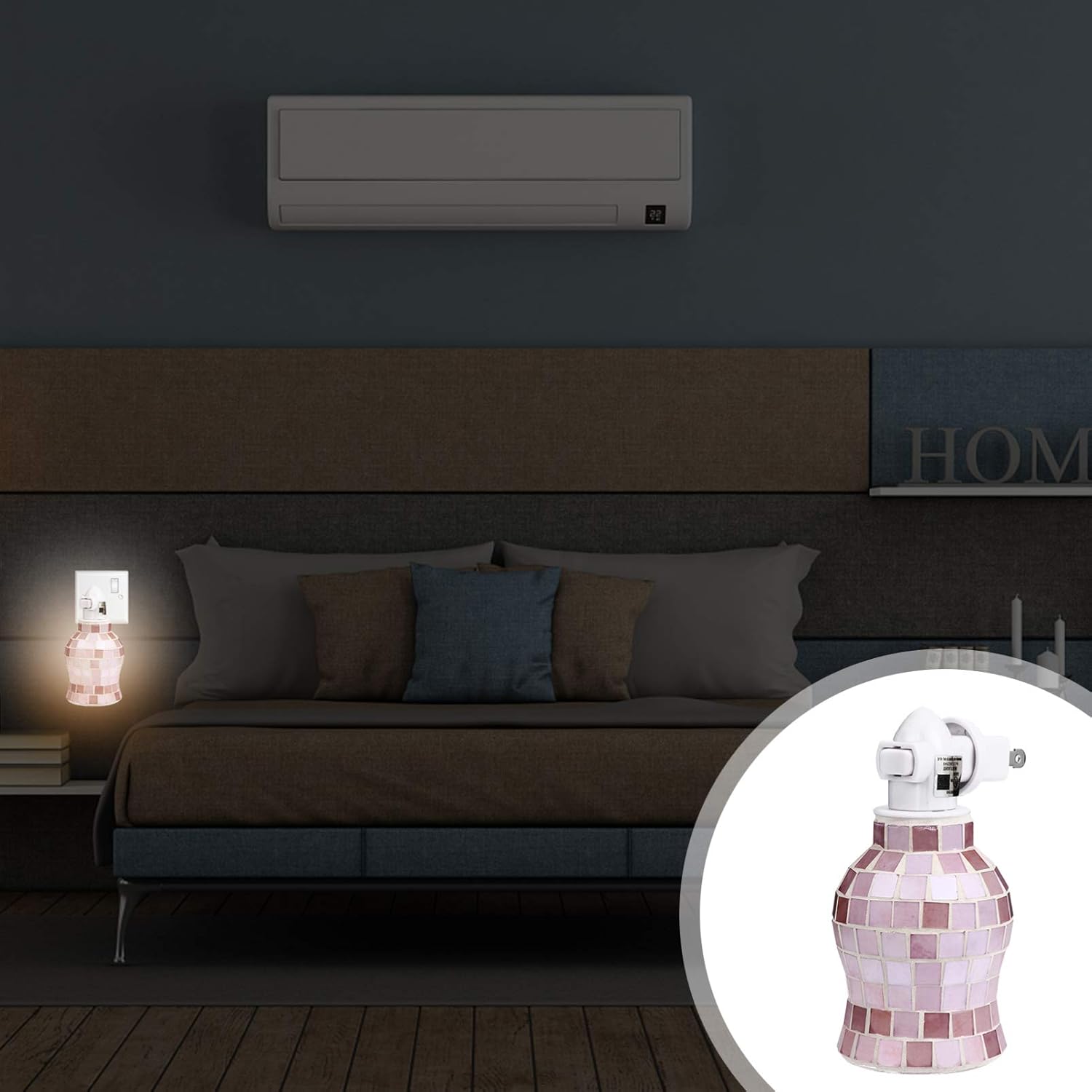 Uonlytech Fragrance Wax Melt Warmer Night Lamp Diffuser