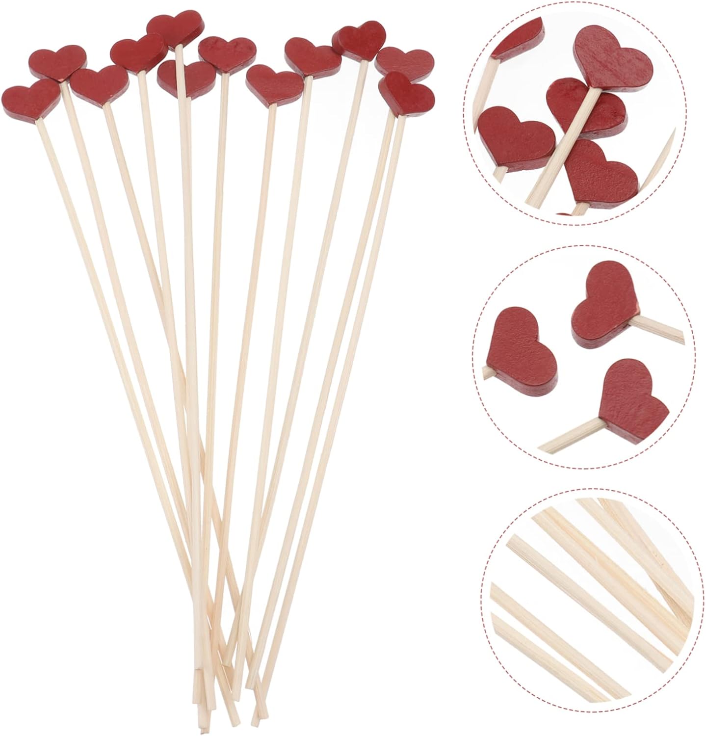 GLEAVI 12Pcs Heart Shaped Aroma Diffuser Sticks