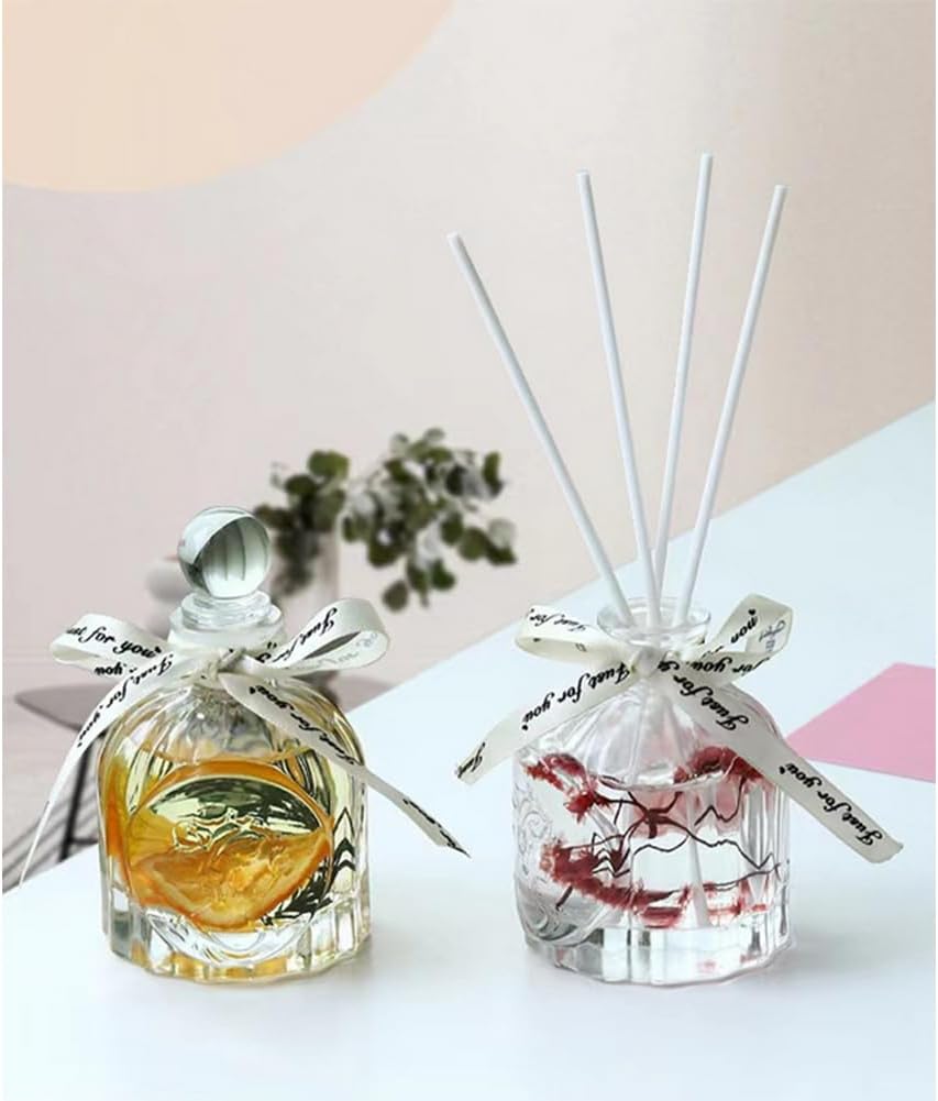 100ml Clear Glass Diffuser Bottle with Women Head Design