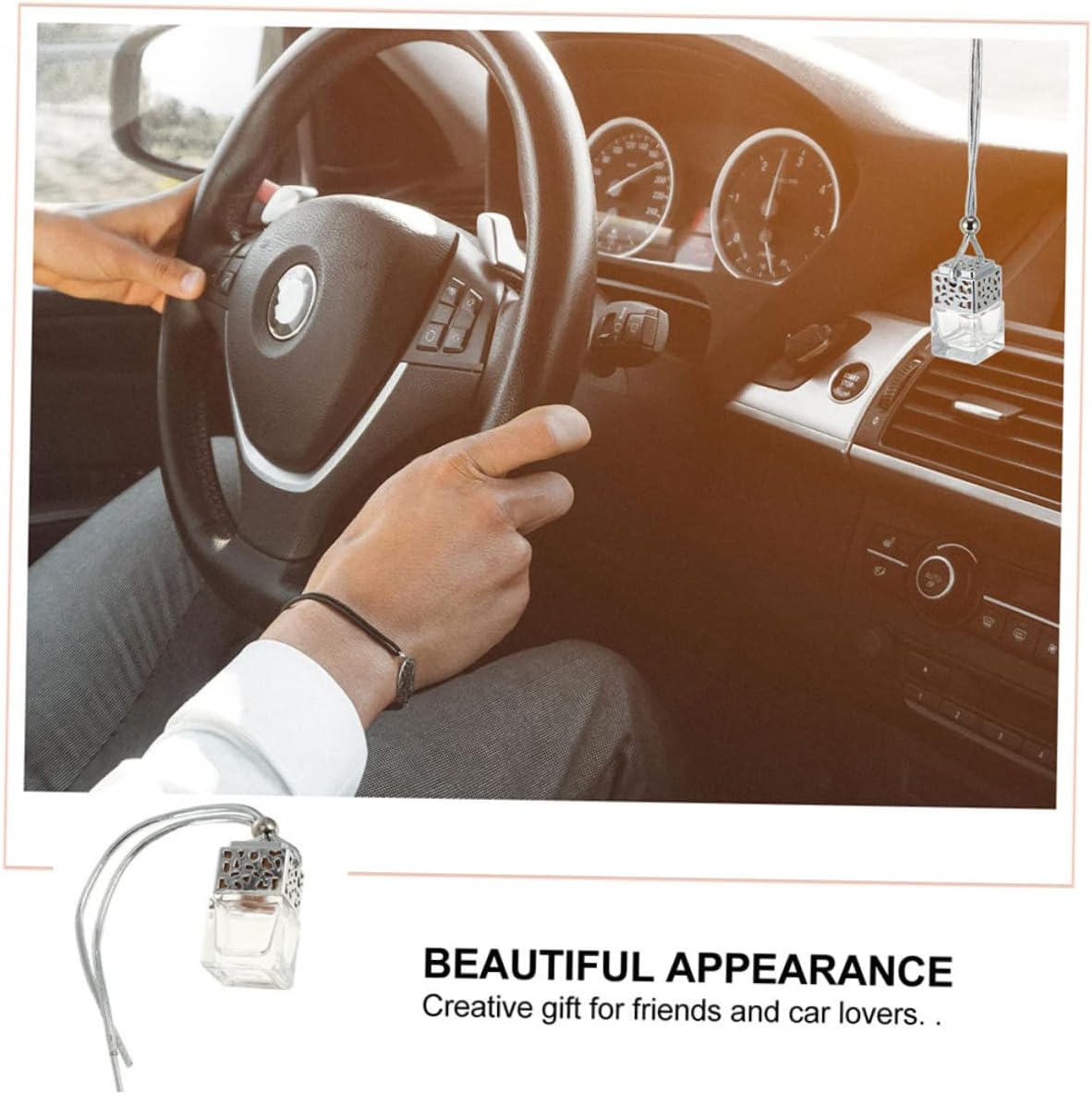 12 Pcs Car Hanging Perfume Bottle Lid Diffuser