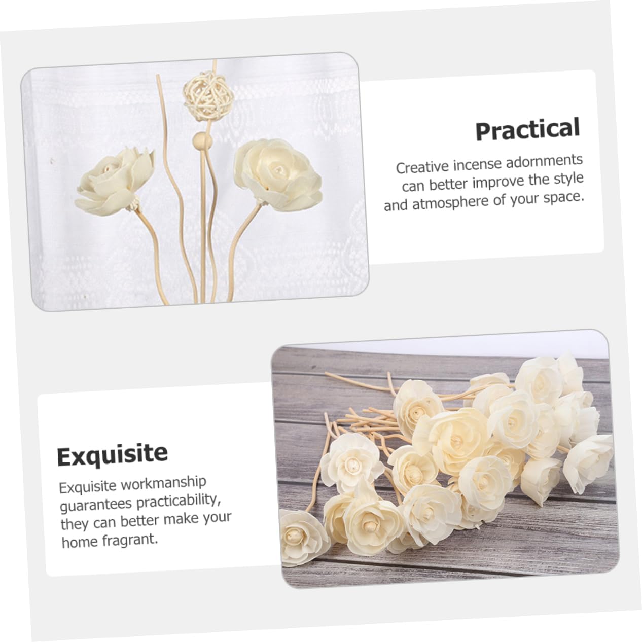 5pcs Rattan Diffuser Sticks for Aromatherapy and Home Decor