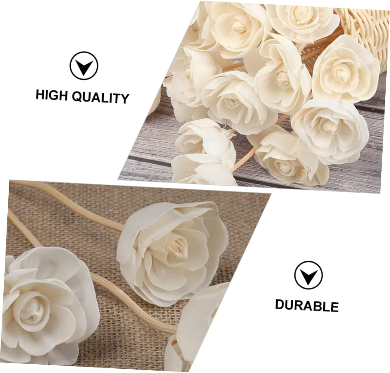 ERINGOGO 6pcs Rattan Aroma Diffuser Sticks Home Decor