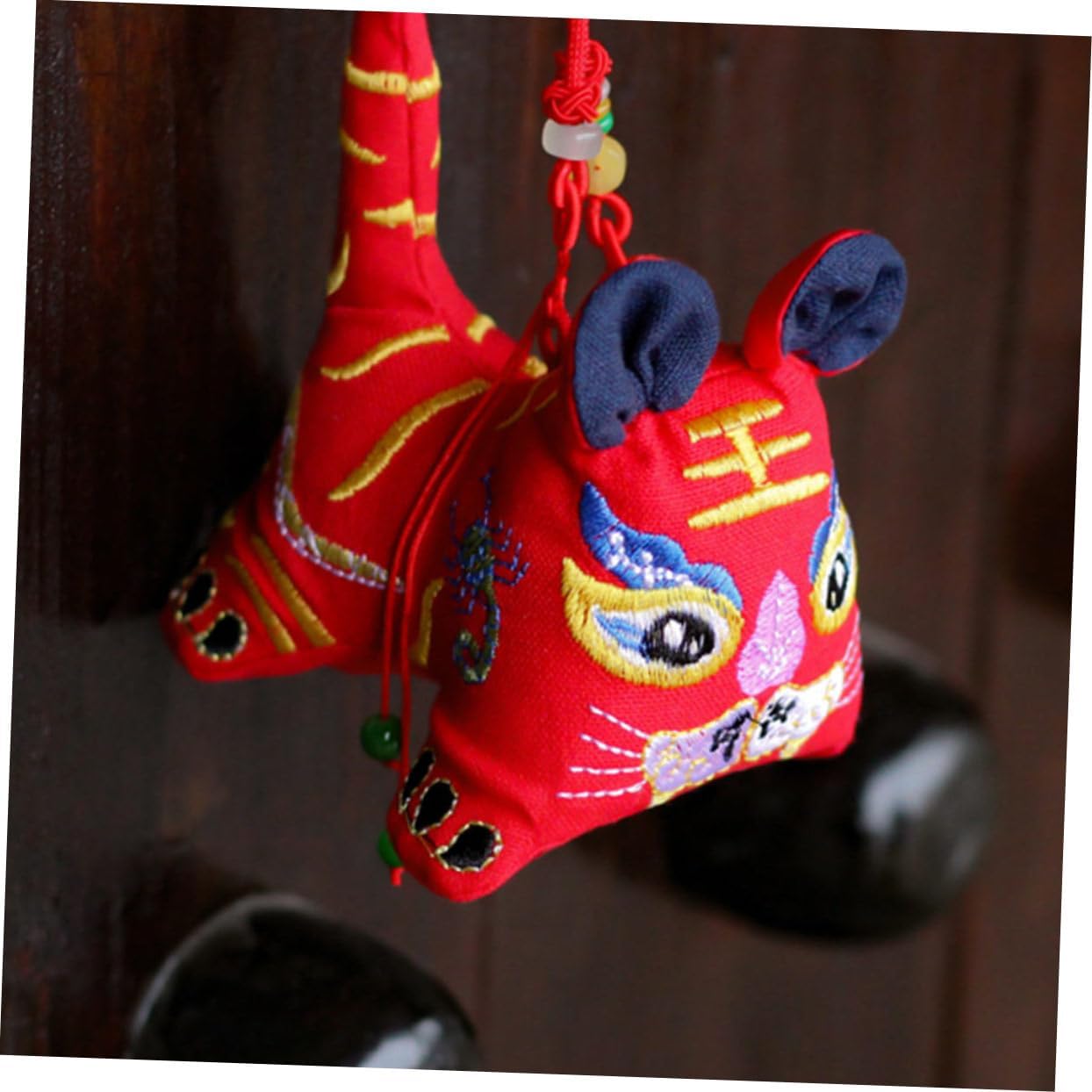 Tiger Embroidery Fragrance Sachet for Home Car Office