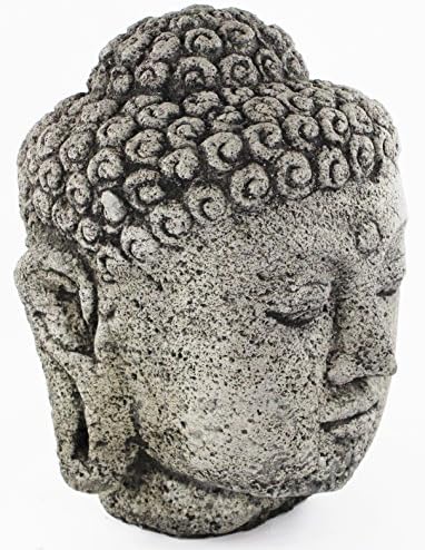 Basalt Water Fountain with Meditating Buddha and Bench