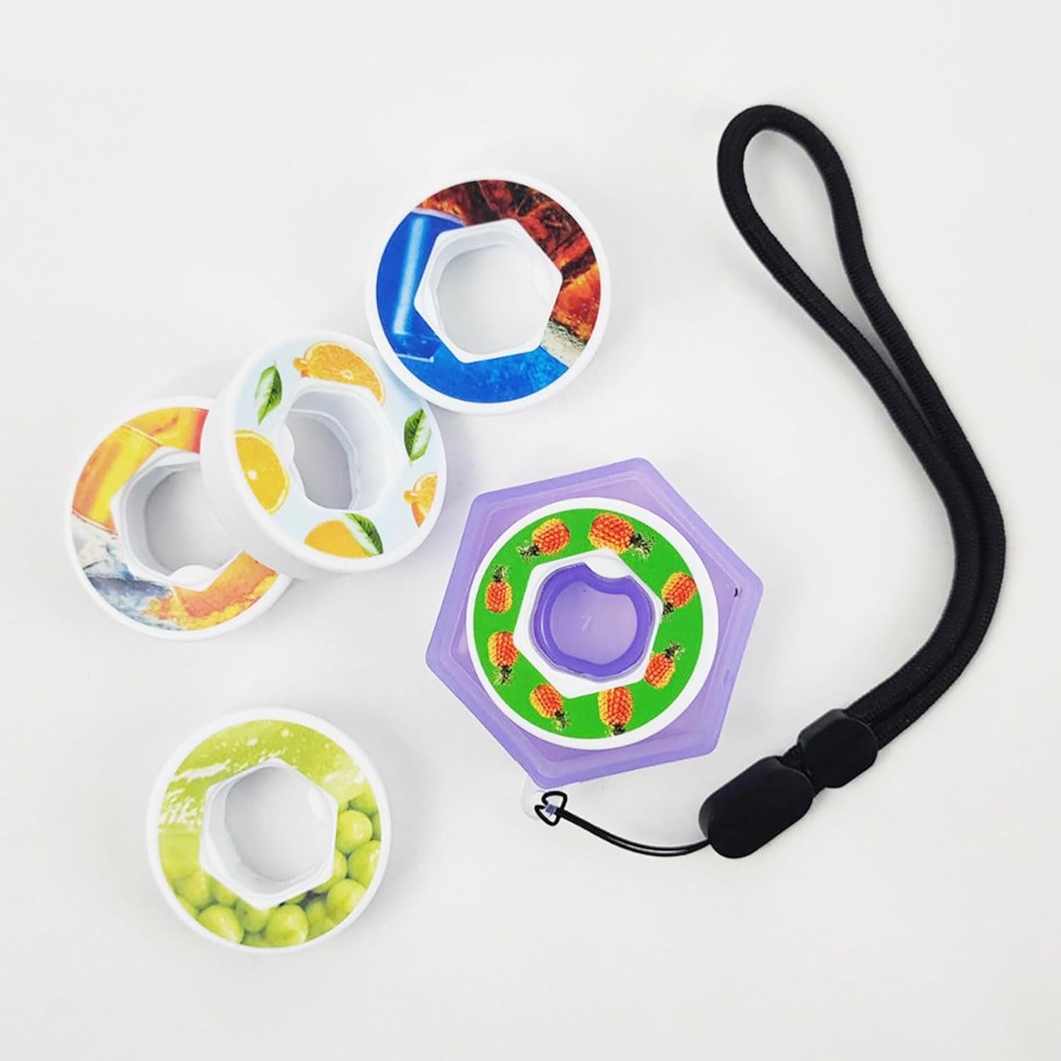 2 Pieces Fruit Scent Pods Storage Case with Hanging Lanyard