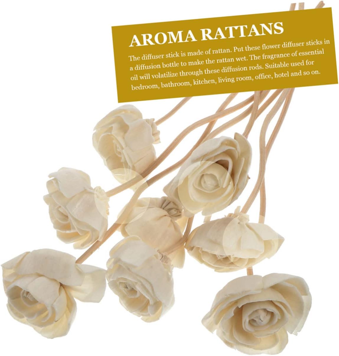 3pcs Flower Diffuser Sticks for Home Office Aromatherapy