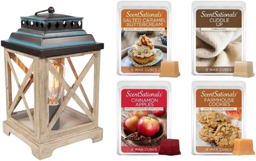 Scentsationals Edison Wax Warmer and 4-Pack Wax Melts