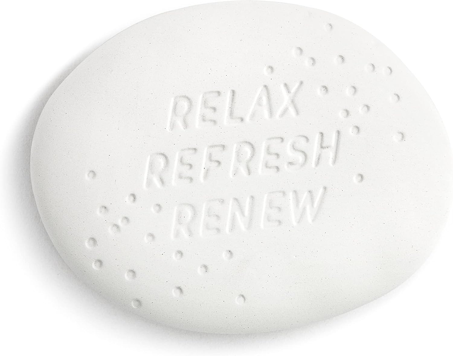 Demdaco Relax Refresh Renew White Aroma Diffuser Stone