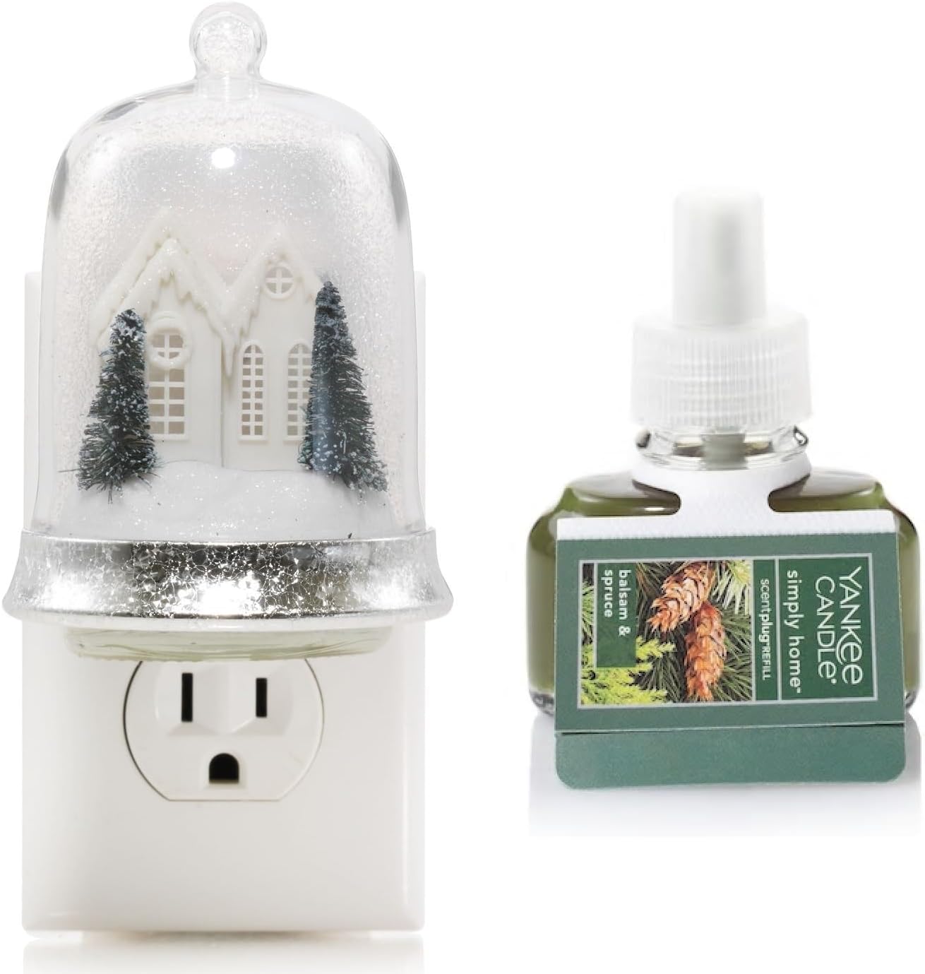 Yankee Candle Twinkle Home LED Diffuser with Balsam Spruce Fragrance