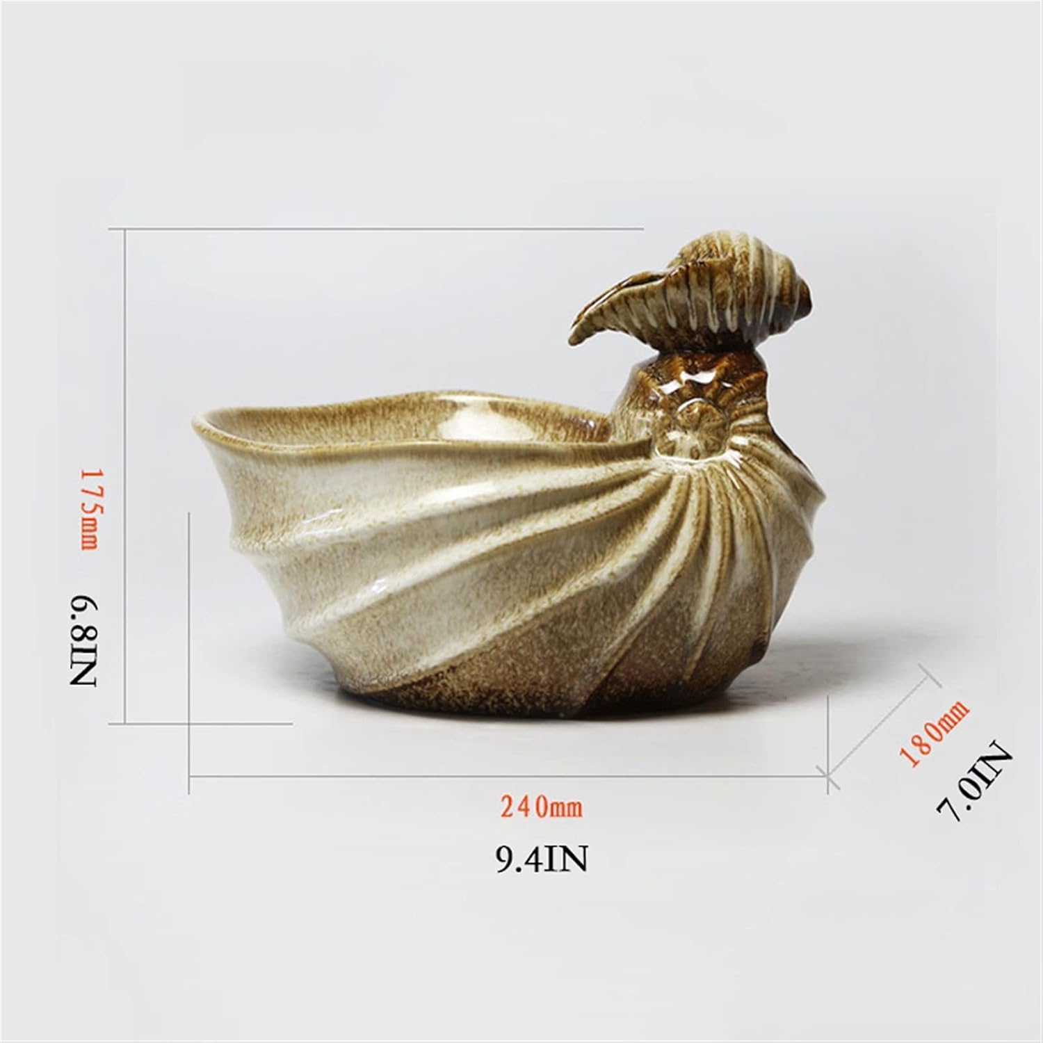 GRFIT Indoor Tabletop Fountain with Conch Design