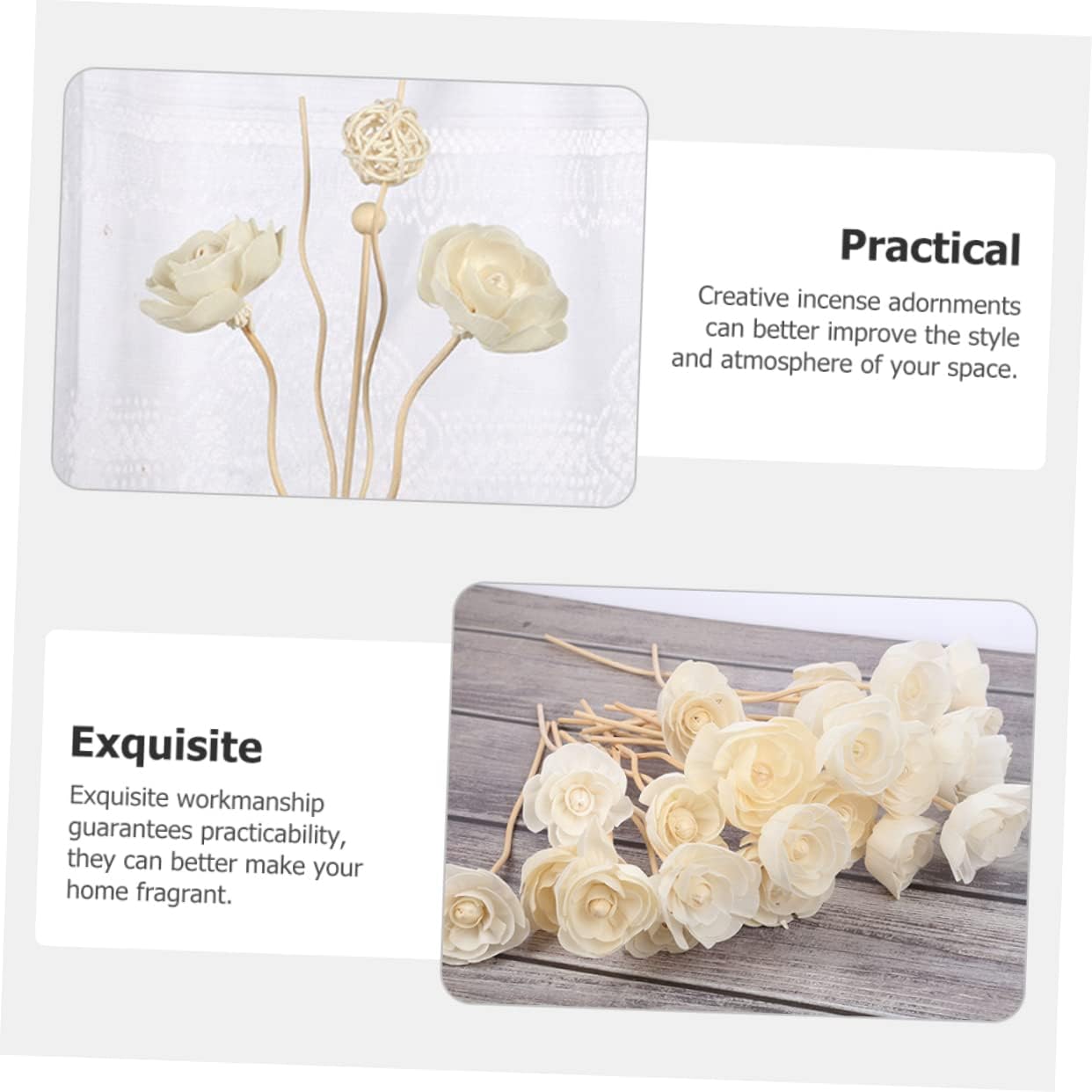 STOBAZA 5pcs Rattan Diffuser Sticks for Home Fragrance
