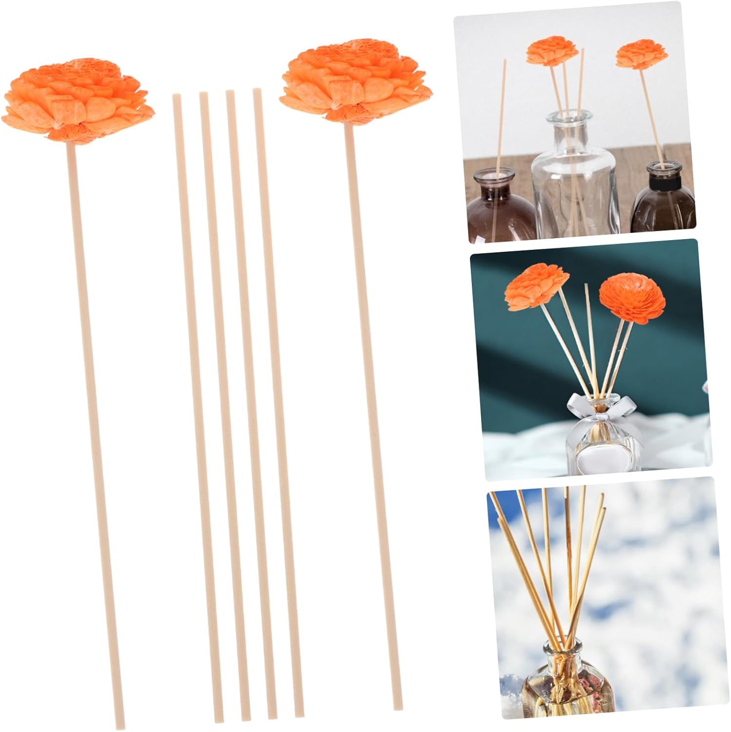 Zerodeko Flower Aromatherapy Diffuser Sticks Set