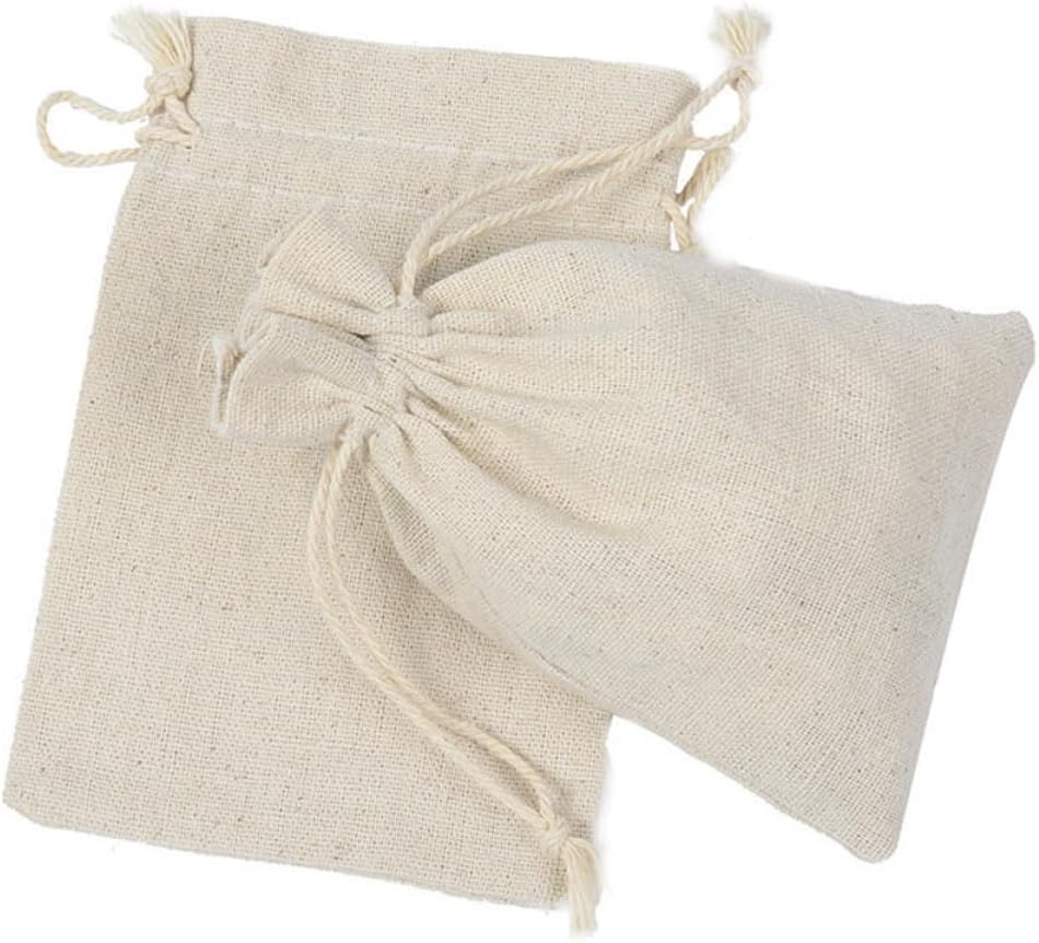 4pcs Reusable Lavender Sachet Bags with Drawstring Storage