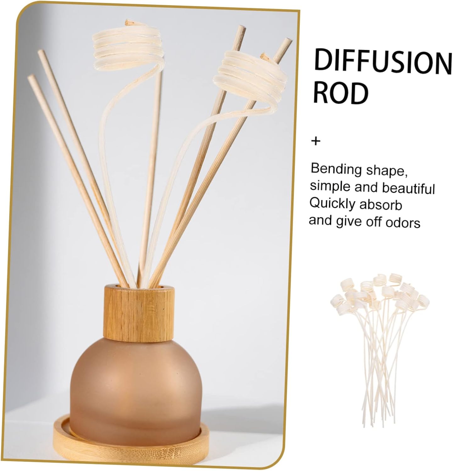 Zerodeko 20Pcs Aroma Sticks for Essential Oil Diffusers