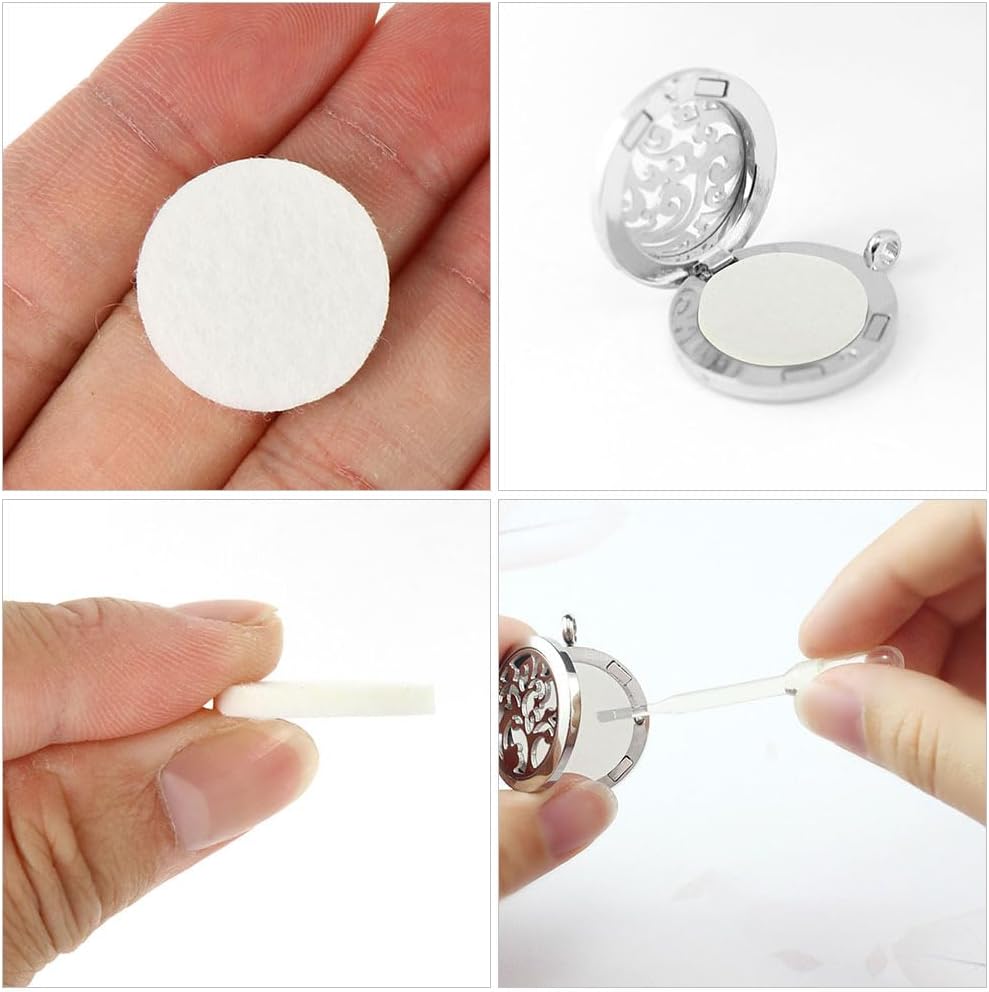 100Pcs Aromatherapy Diffuser Pads - Essential Oil Replacement for Home Office Car
