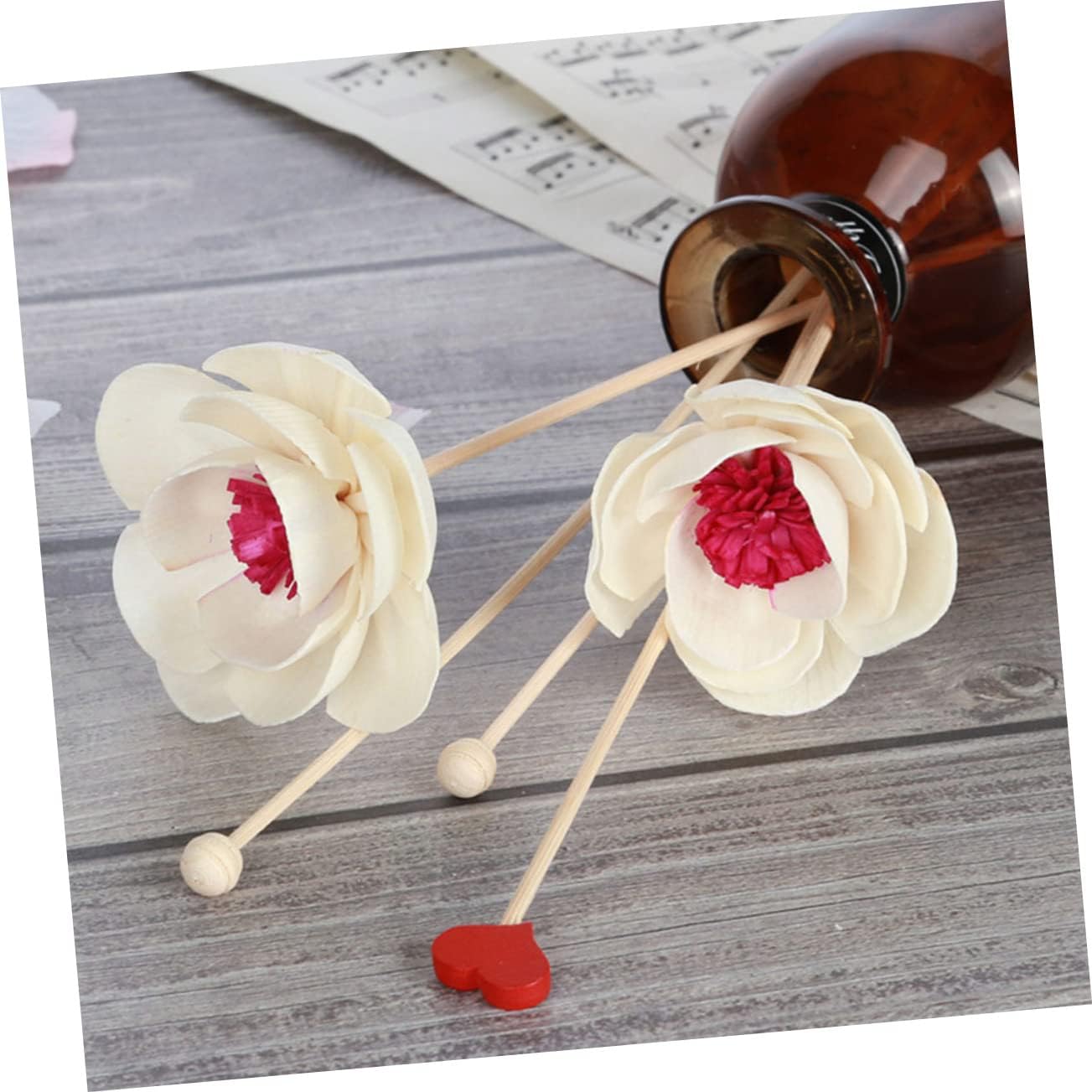 Garneck 3Pcs Dried Flower Diffuser Sticks Aromatherapy Decor