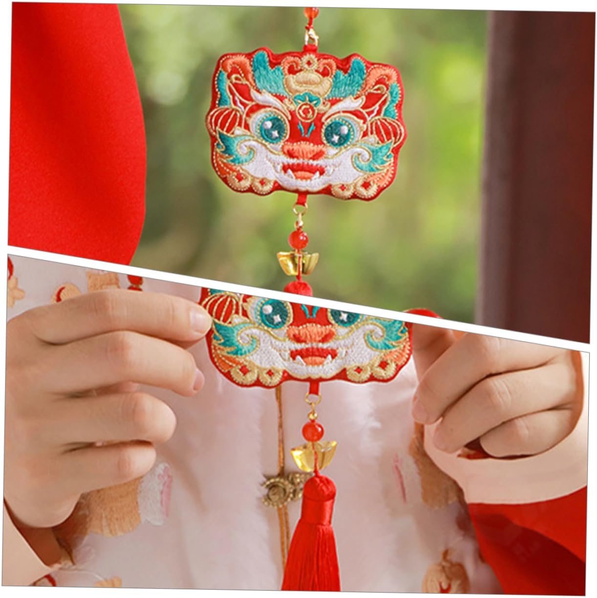 Chinese Dragon Embroidery Lavender Fragrance Pouch