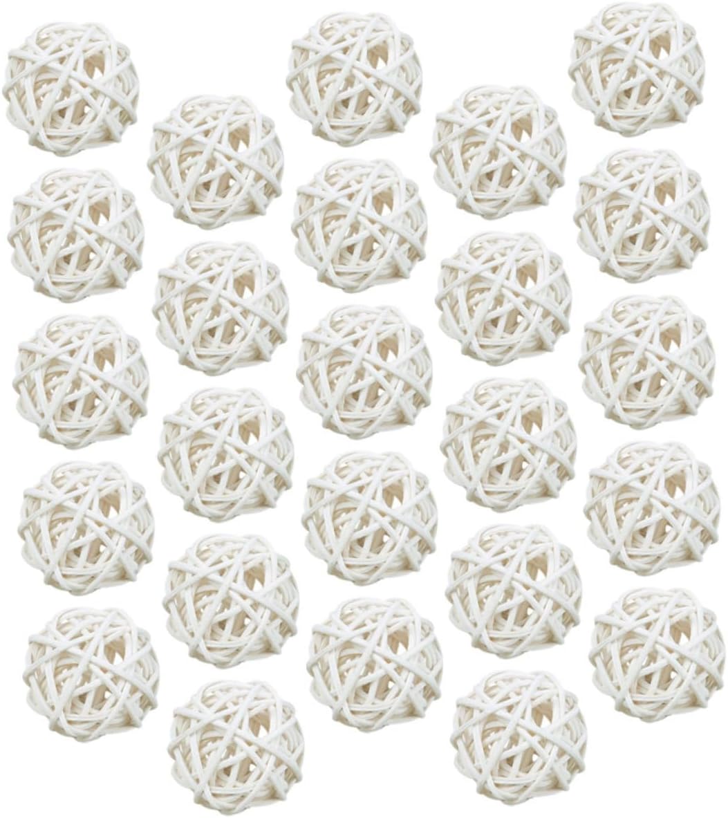 Happyyami 25pcs Aromatherapy Rattan Balls Handmade Decor