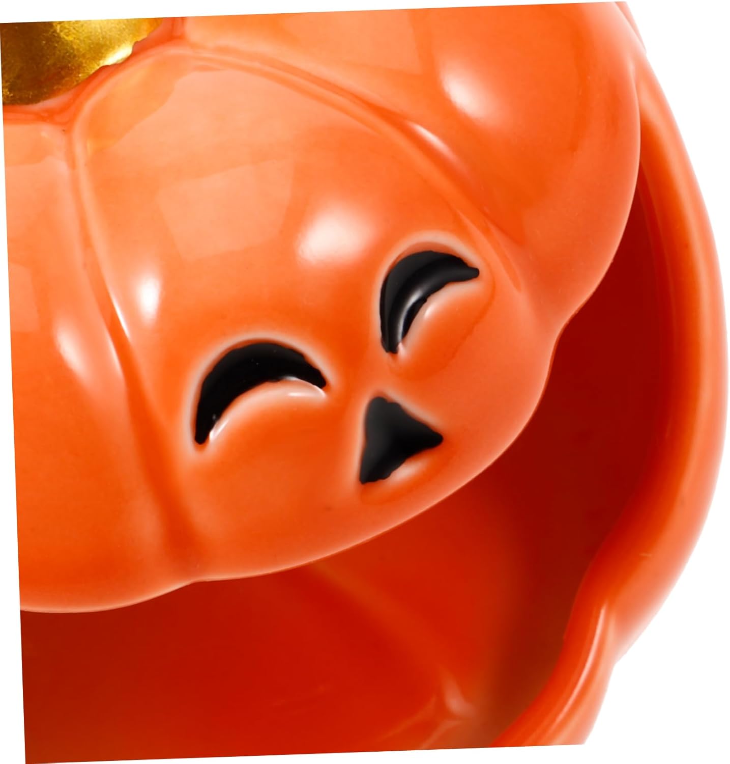 Zerodeko Halloween Pumpkin Incense Stick Holder Ceramic Burner