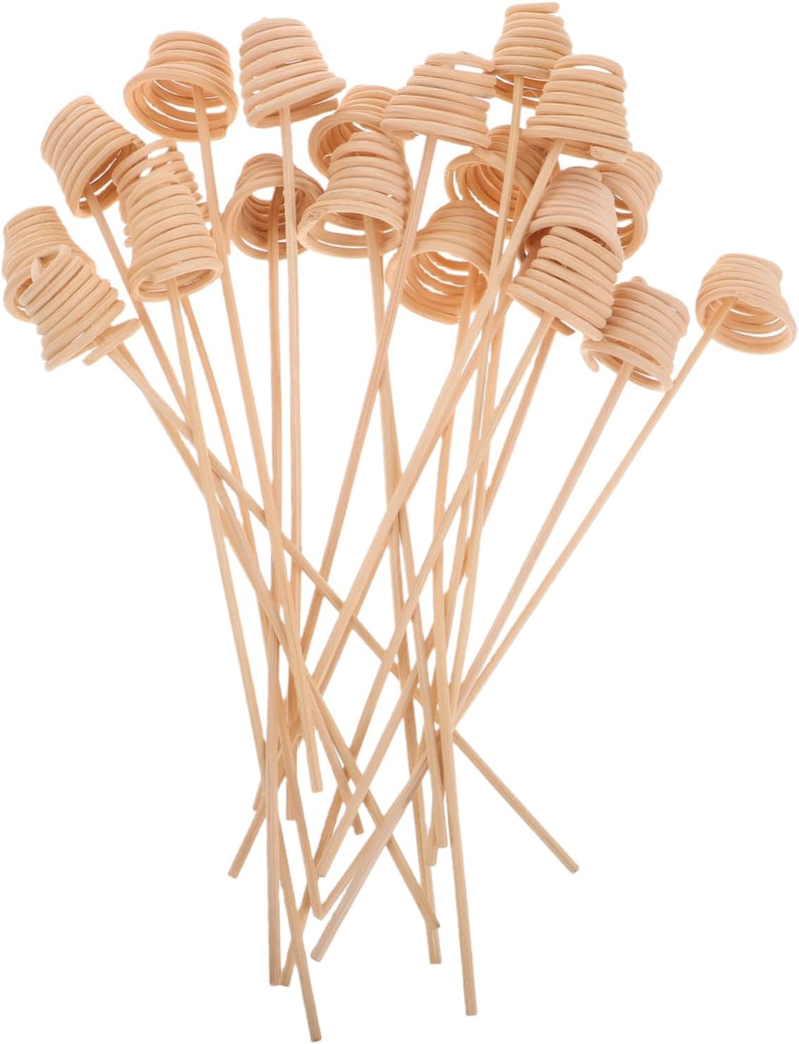 20pcs Wavy Rattan Fragrance Diffuser Sticks for Home Decor
