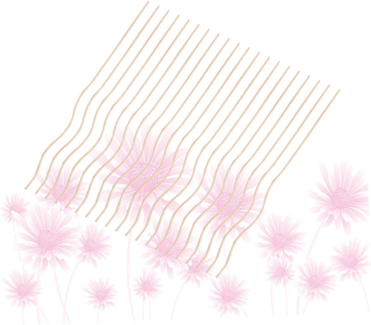 Alipis 20Pcs Wavy Diffuser Sticks for Home Fragrance