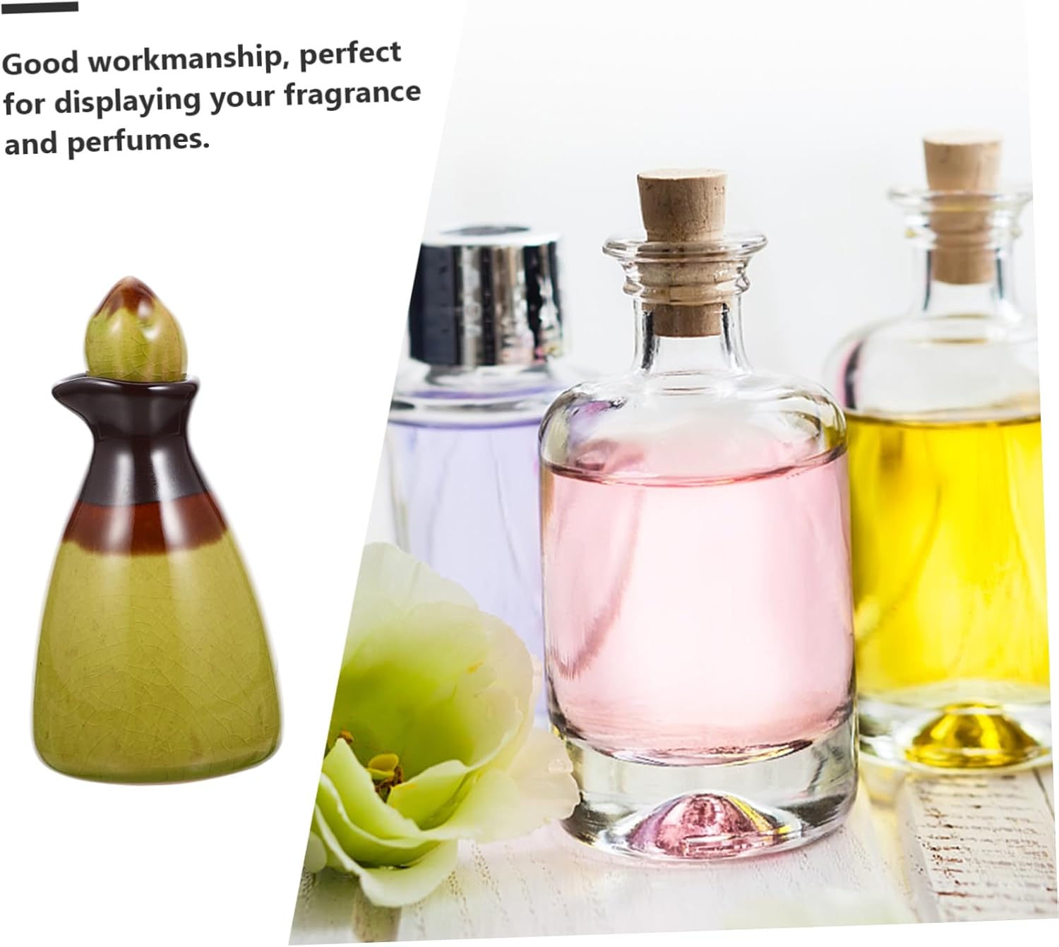 GLEAVI Ceramic Essential Oil Diffuser Bottle with Leakproof Design 250ml Capacity