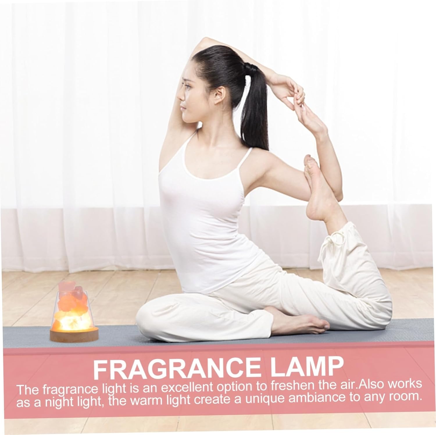 Zerodeko Crystal Aroma Lamp for Relaxing Essential Oil Diffuser