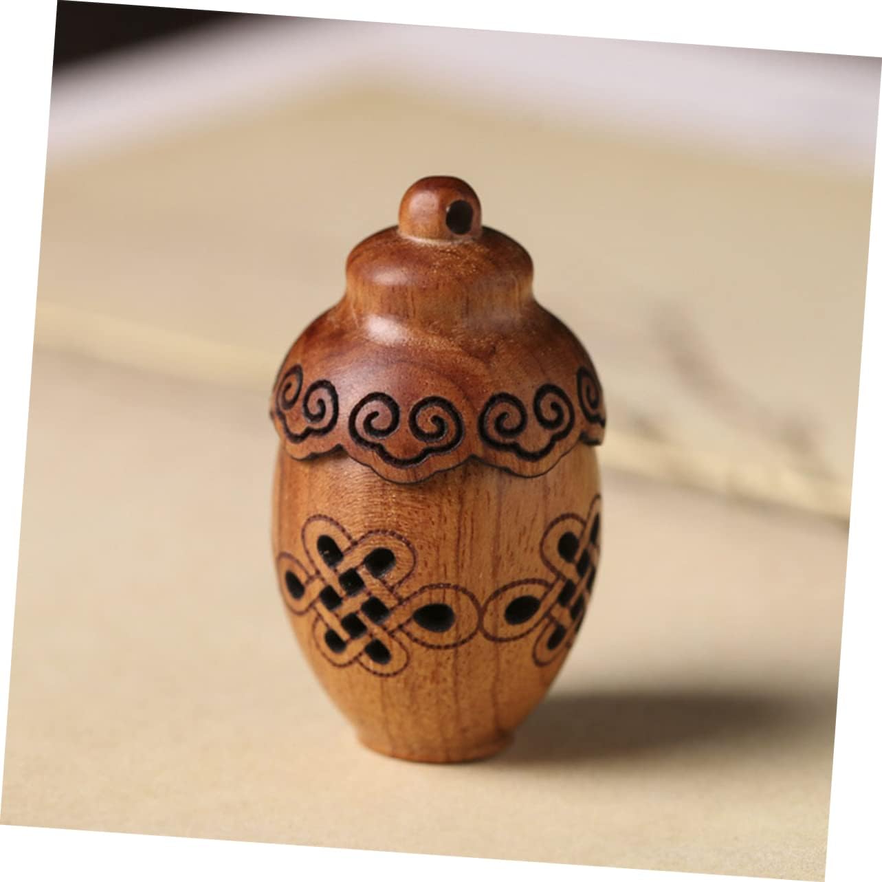 Carving Wooden Aromatherapy Diffuser Pendant