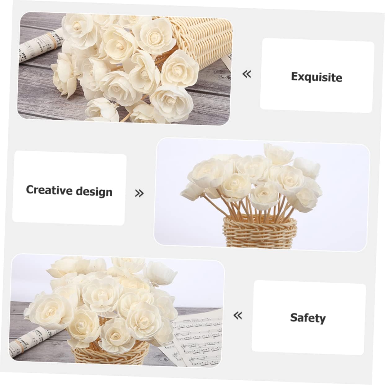 5pcs Rattan Diffuser Sticks for Aromatherapy and Home Decor