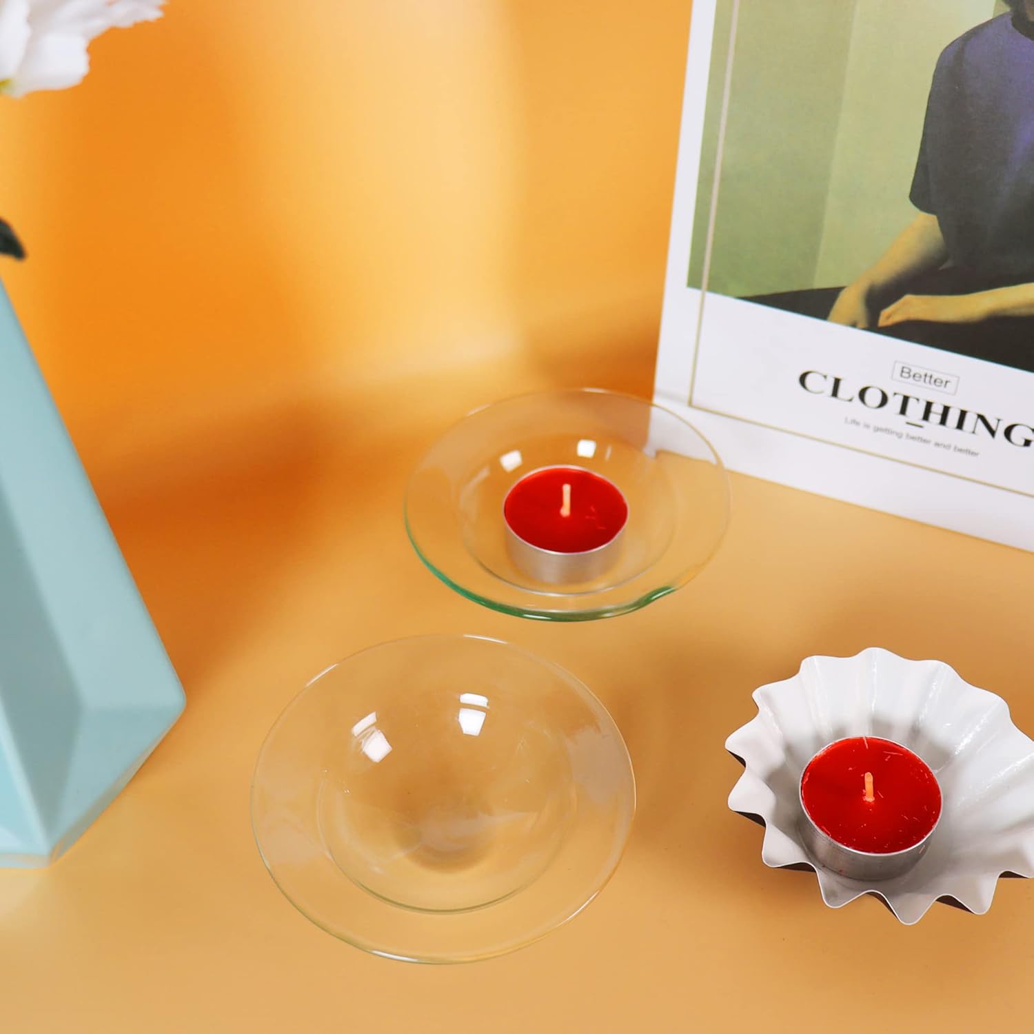 Replacement Glass Oil Burner for Aroma Lamps and Wax Warmers