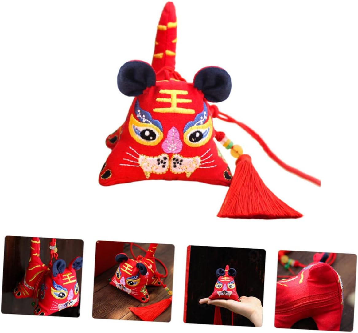 Tiger Embroidery Fragrance Sachet for Home Car Office