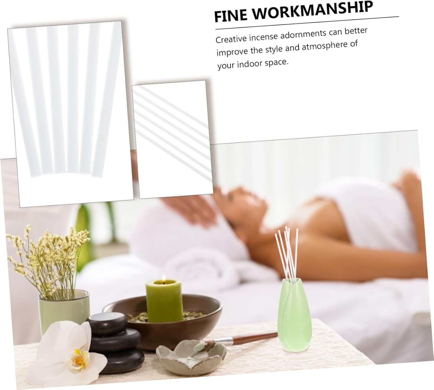 60Pcs Aroma Diffuser Sticks for Home Relaxation and Decor