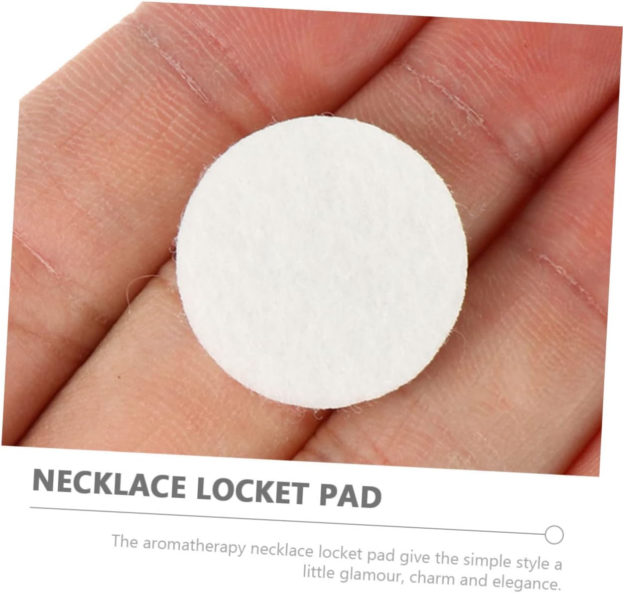 Healifty 100Pcs Essential Oil Refill Pads for Aromatherapy Necklace
