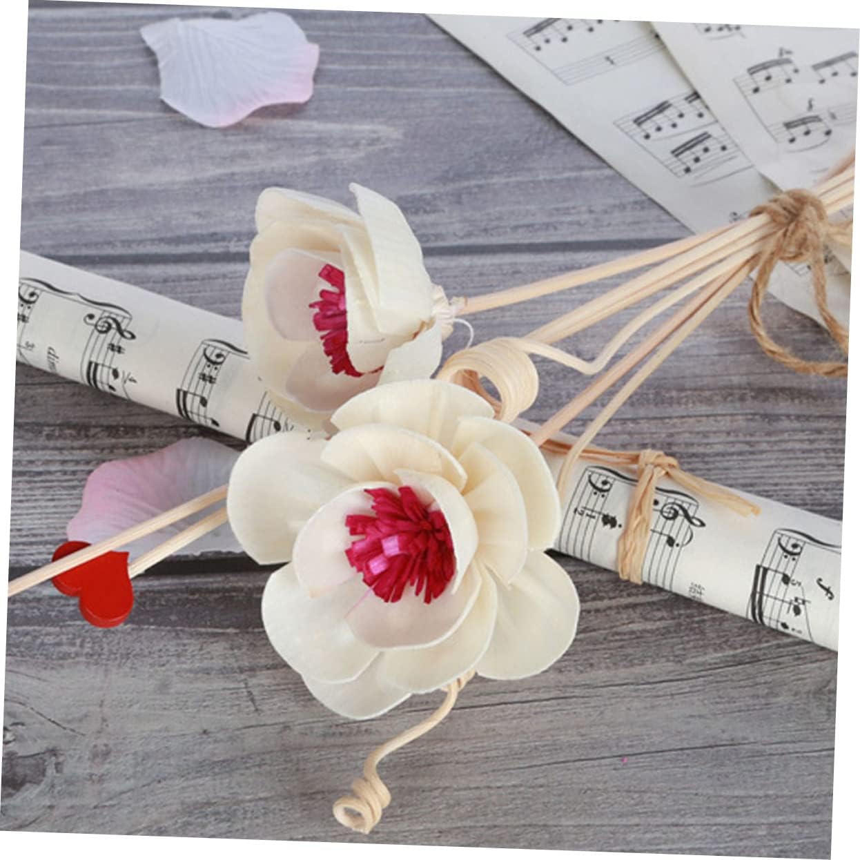 Garneck 3Pcs Dried Flower Diffuser Sticks Aromatherapy Decor