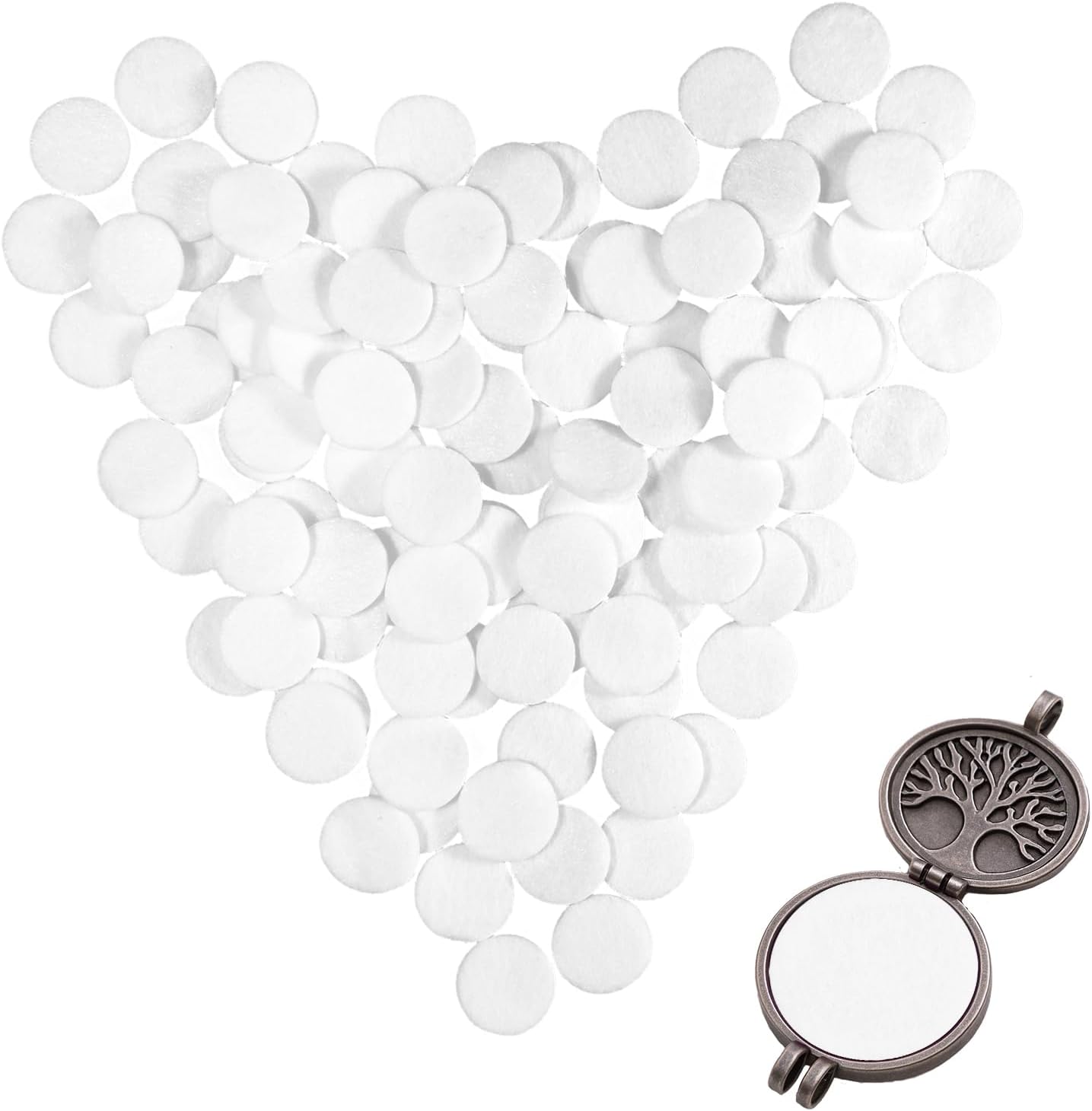 Larrel 100 Pcs Round Aromatherapy Pads for Diffusers