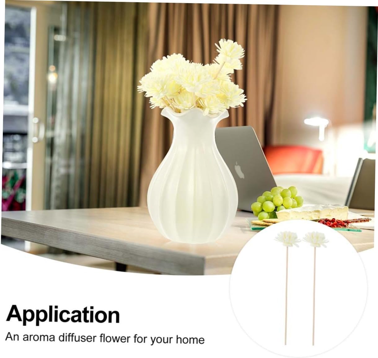 Wakauto 10pcs Rattan Scent Diffusers Set for Home Aromatherapy