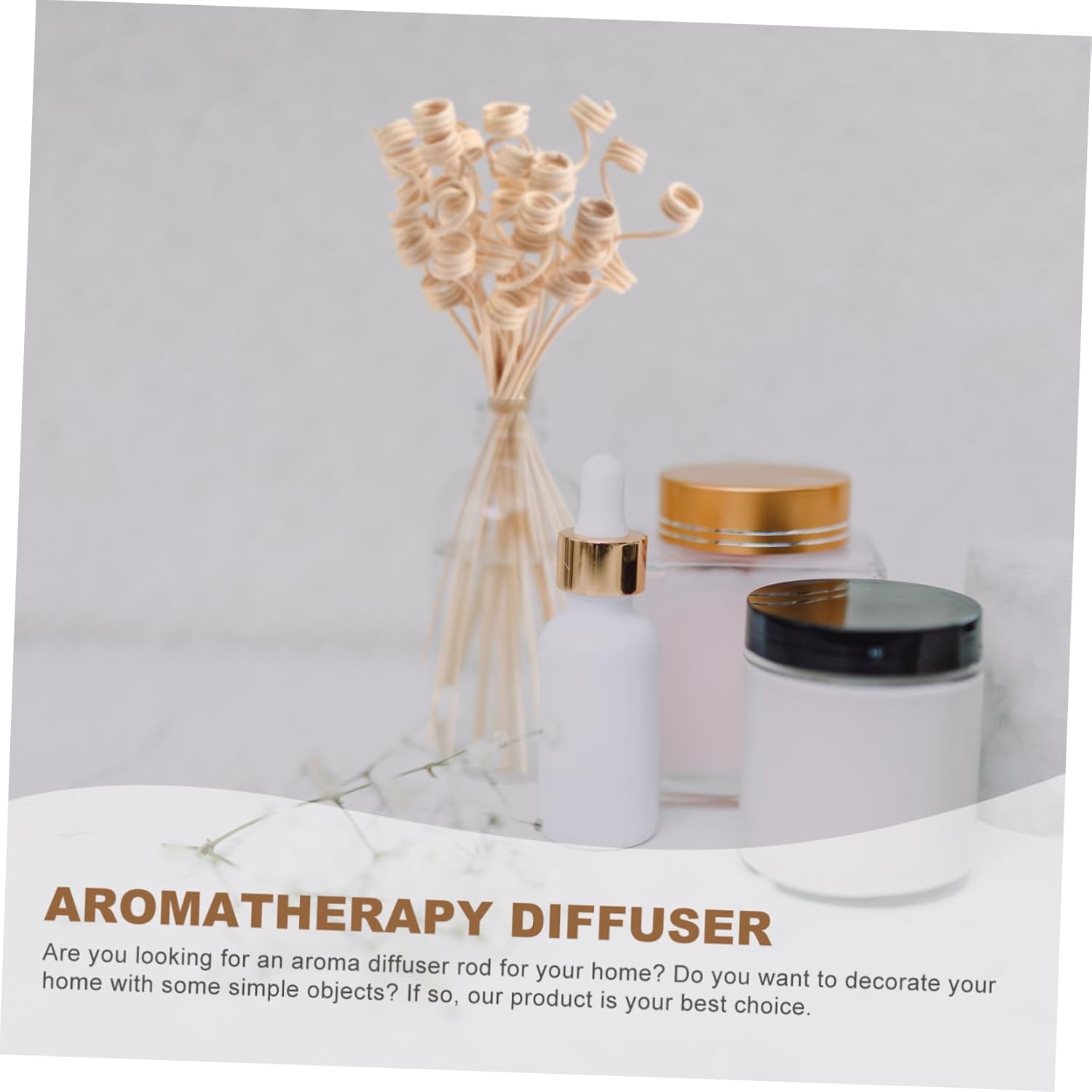 20pcs Aroma Diffuser Sticks Natural Rattan Replacement for Home Fragrance