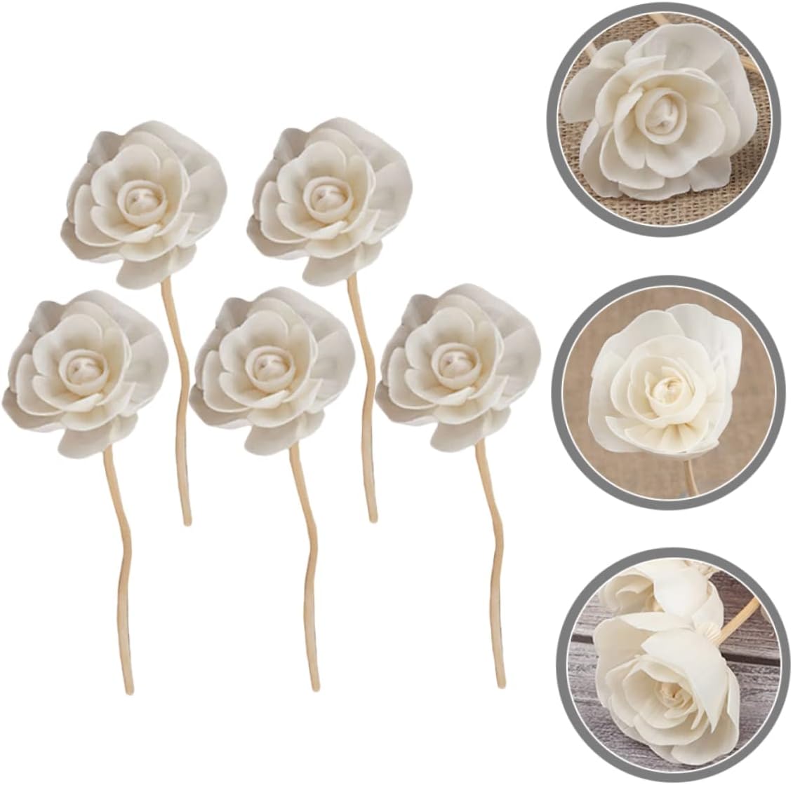STOBAZA 5pcs Rattan Diffuser Sticks for Home Fragrance