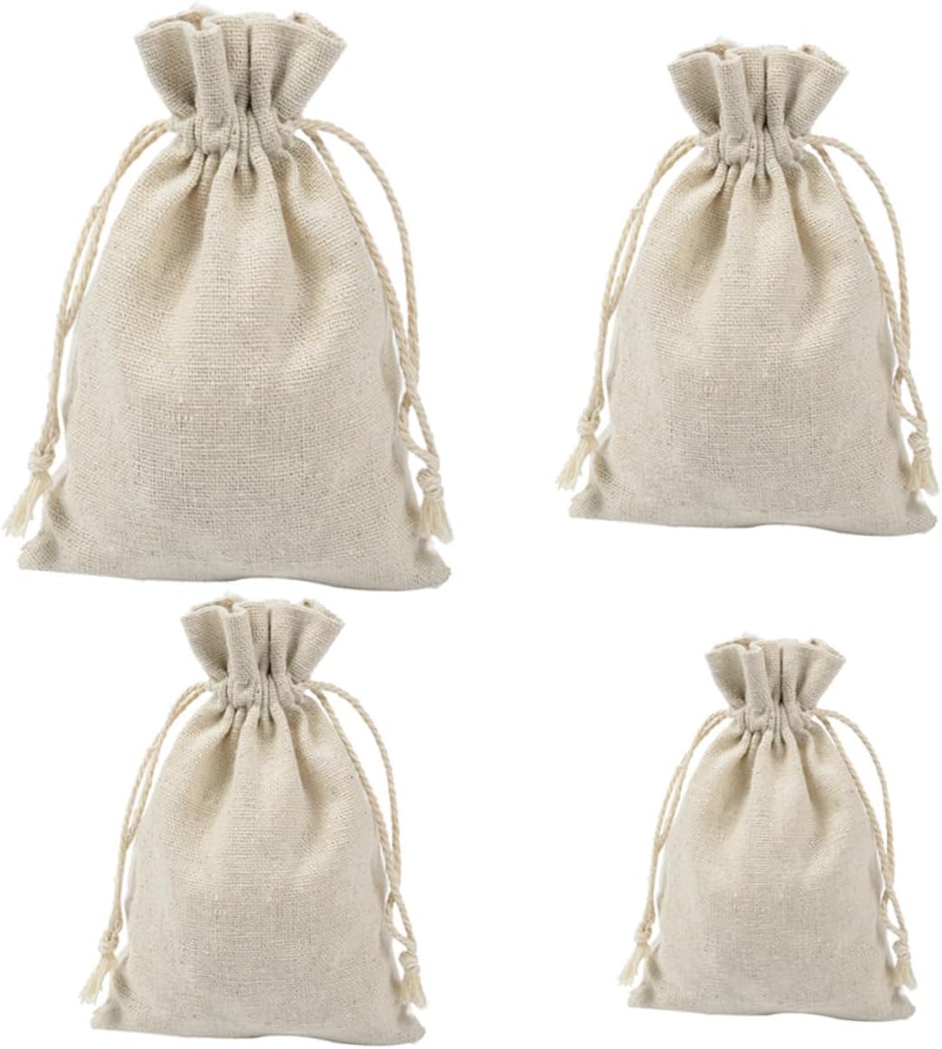 4pcs Empty Drawstring Lavender Sachets for Home and Travel