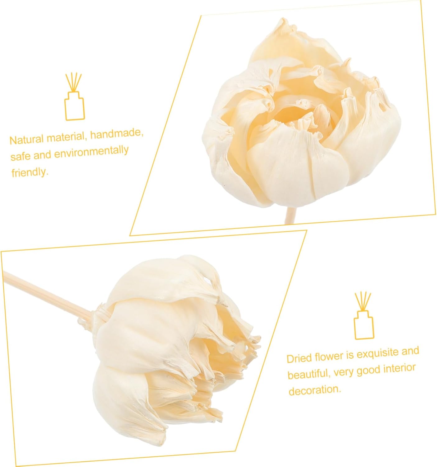 Vaguelly 5pcs Essential Oil Diffuser Flowers for Relaxation and Aromatherapy