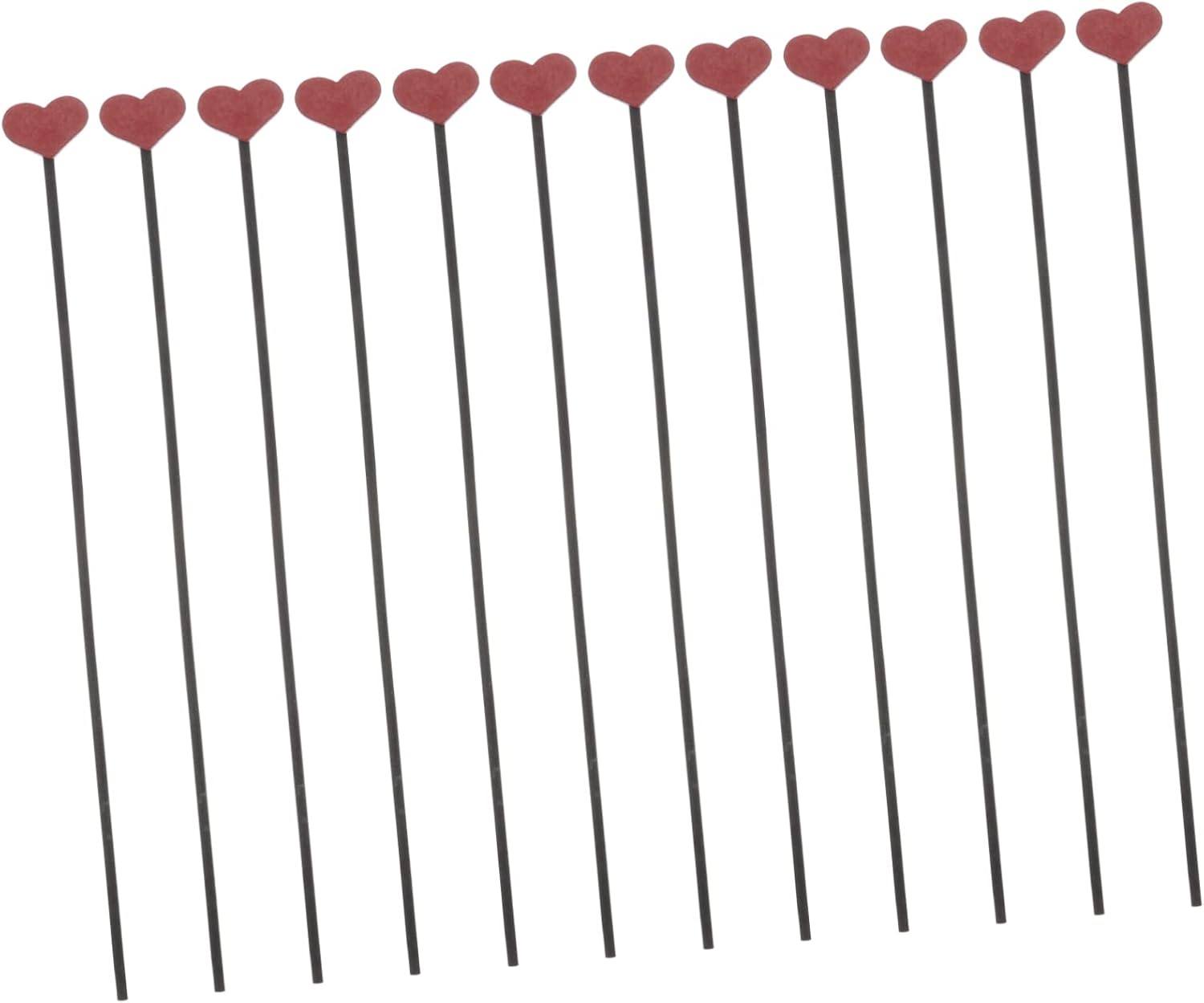 Zerodeko 12Pcs Heart Shaped Aromatherapy Diffuser Sticks
