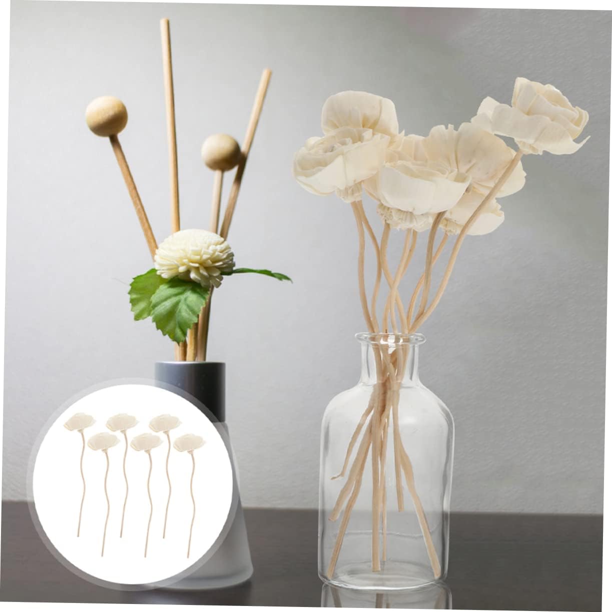 6Pcs Rattan Aroma Diffuser Sticks for Home Fragrance