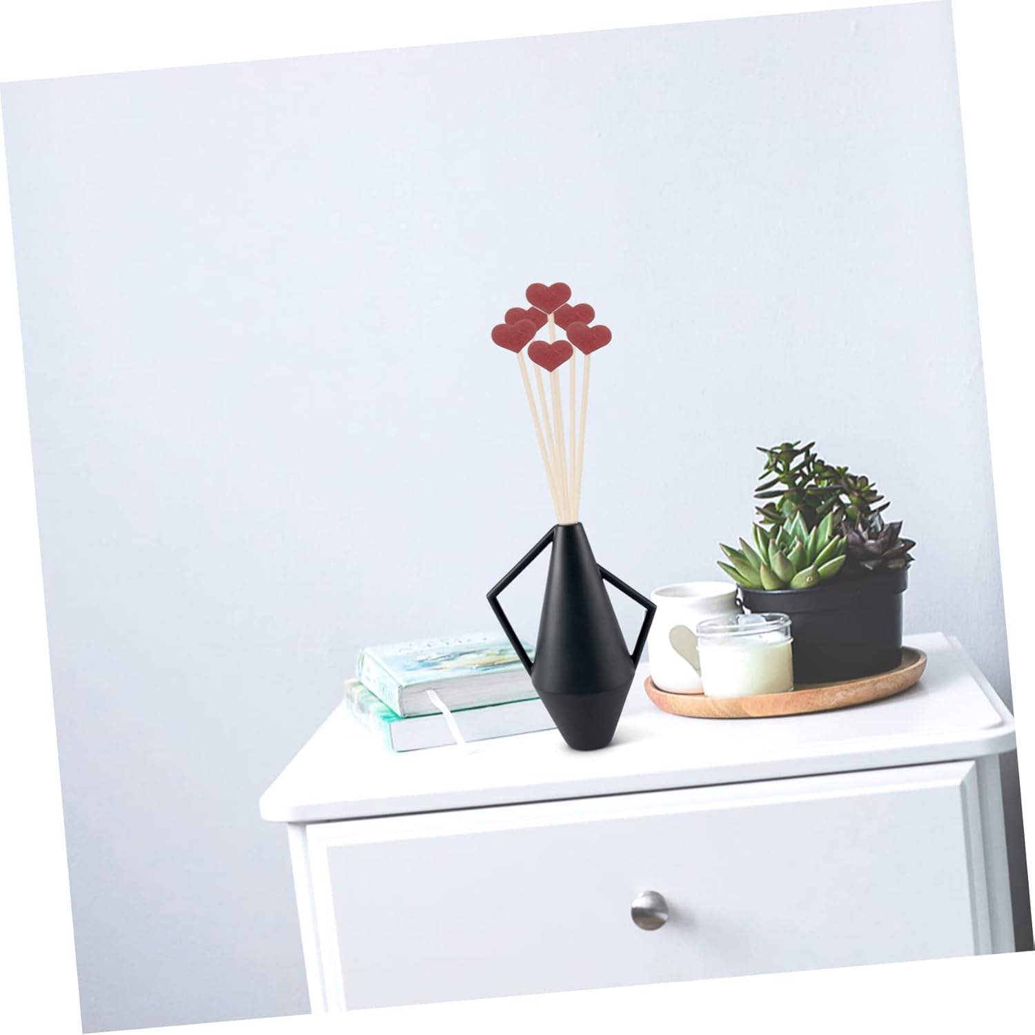 GLEAVI 12Pcs Heart Shaped Aroma Diffuser Sticks